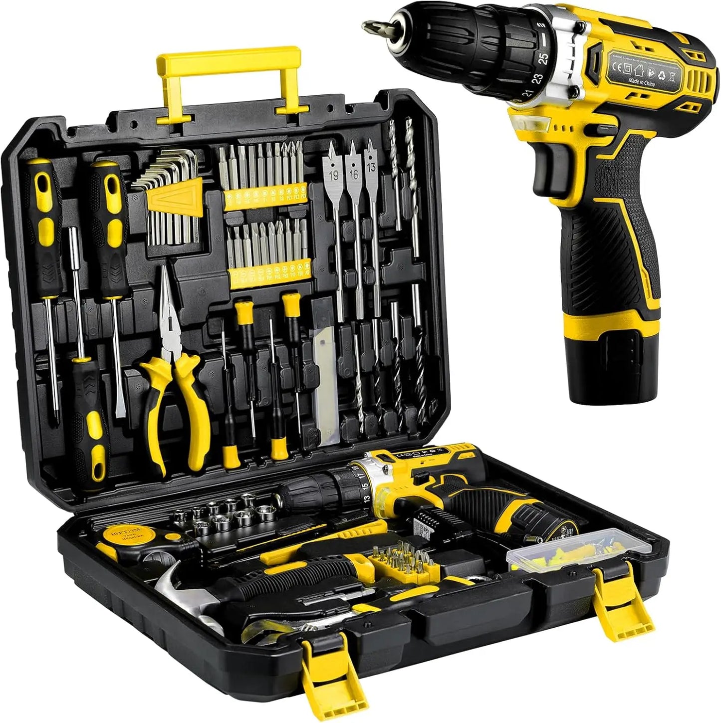 TLGREEN 138 Pcs Power Tool Set With 12V Cordless Drill
