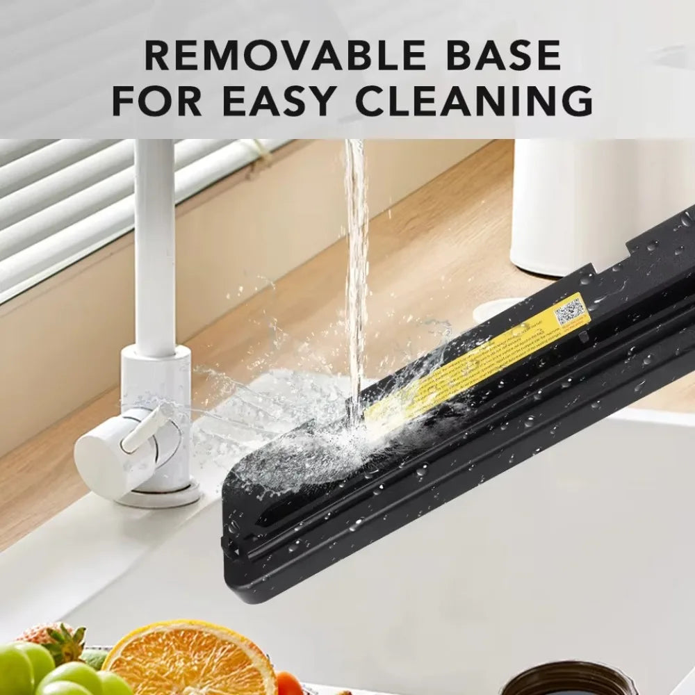 Electric Vacuum Sealer Machine, Touch Button Food Storage Sealer with Built-in Cutter – Dry/Wet Sealing for Kitchen Packaging