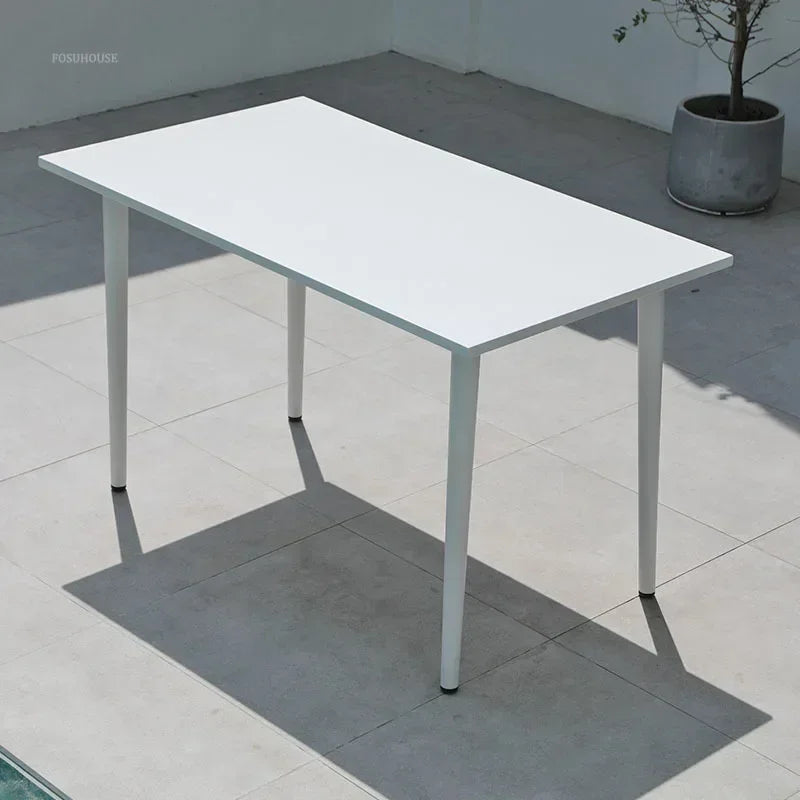 Fosuhouse Metal Outdoor Table Modern Style Waterproof