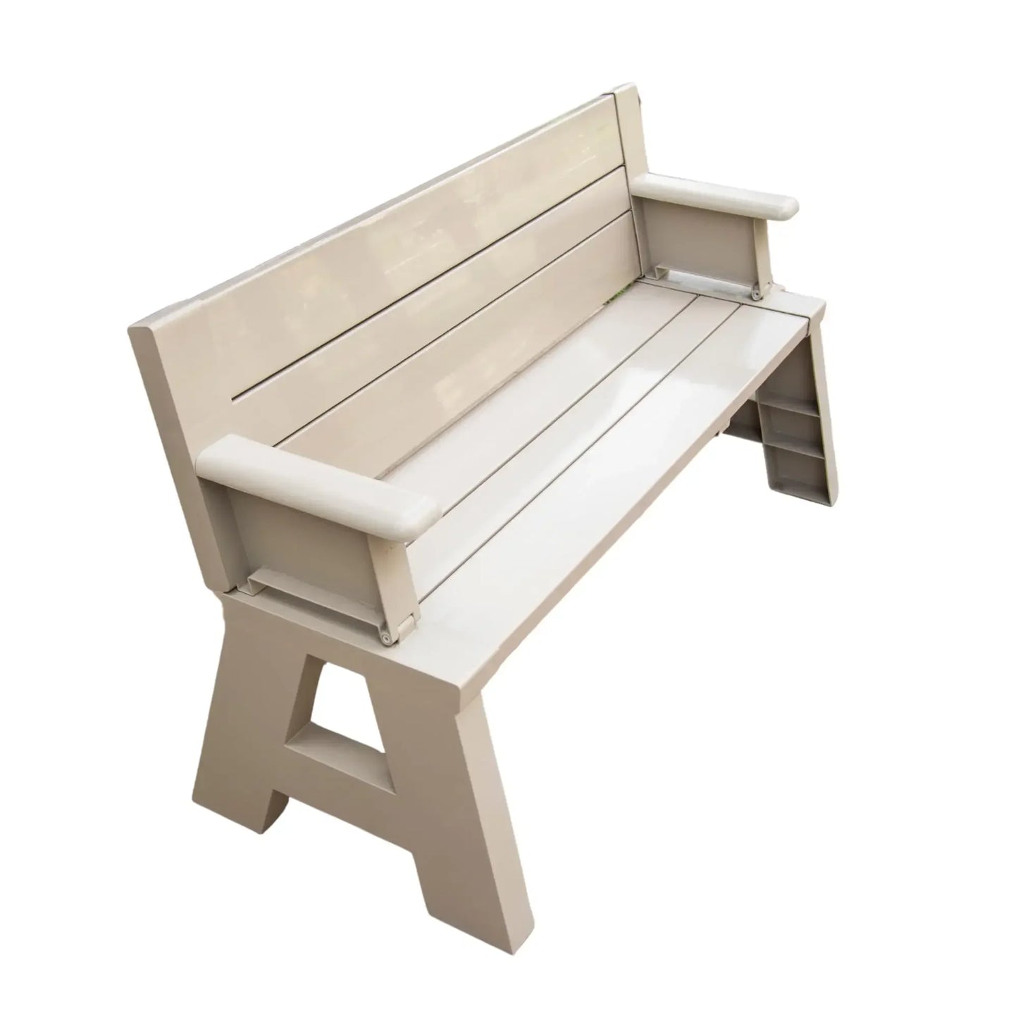 Convert-a-Bench 2-in-1 Outdoor Bench & Picnic Table - Foldable, Weather-Resistant Seating - Perfect for Patio, Lawn, Garden