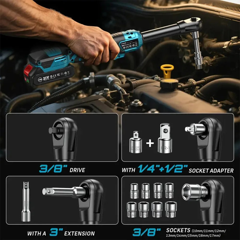 Seesii 12V Cordless Electric Wrench With 80Nm Torque