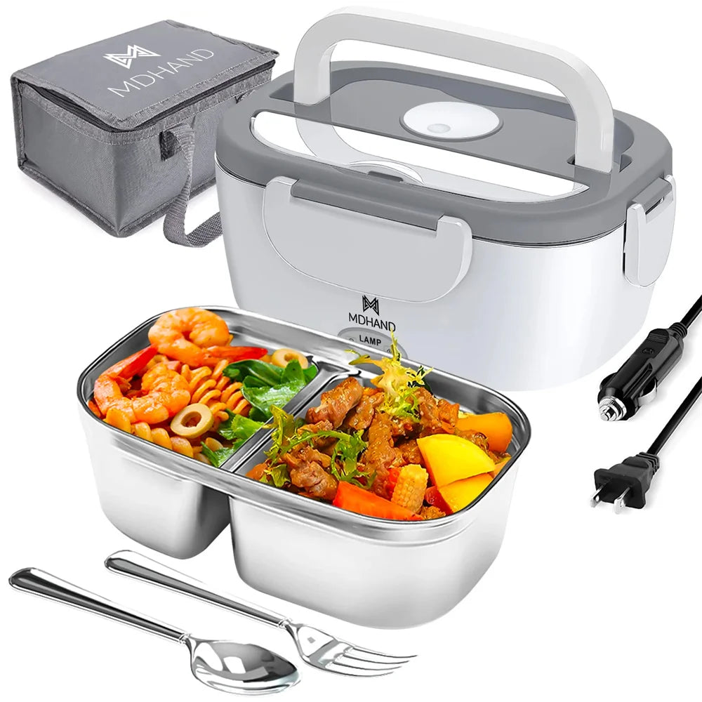Electric Lunch Box Warmer 65W Portable Food Heater For Car And Home
