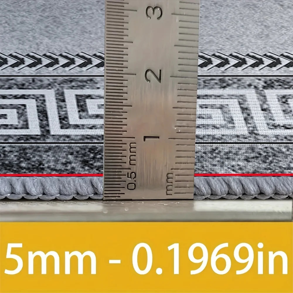 Luxury Crystal Velvet Rug - Heavy Duty 850gsm Bohemian Floral & Persian Pattern with Non-Slip Backing, Machine Washable