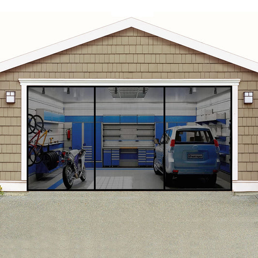Fiberglass Magnetic Stationary Garage Door Screen