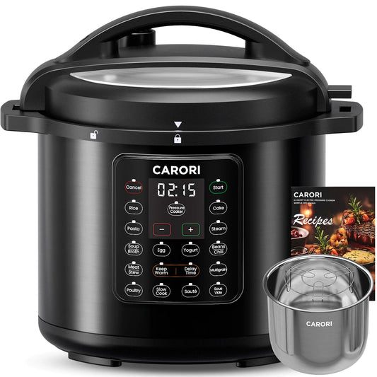 Carori 1200W 12-In-1 Electric Pressure Cooker Multi-Use