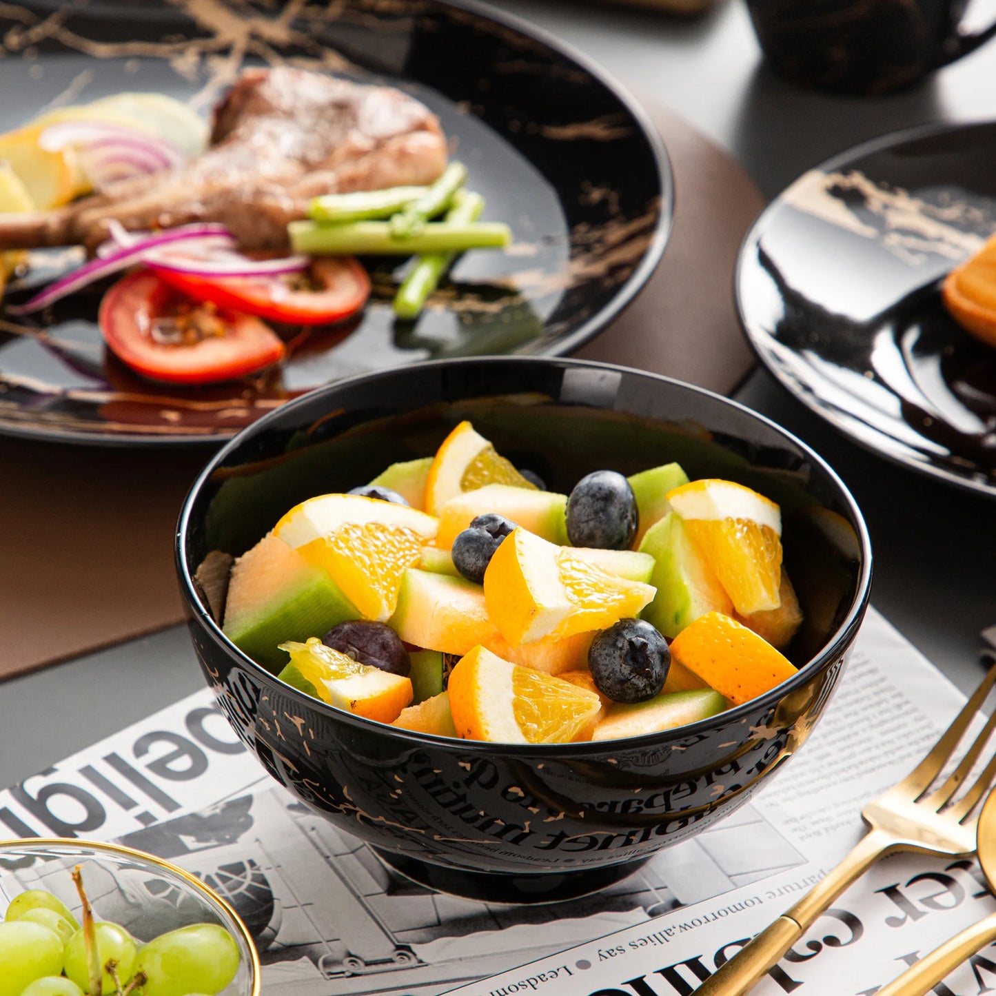 MALACASA Durable Porcelain Dinnerware Set For Everyday Dining