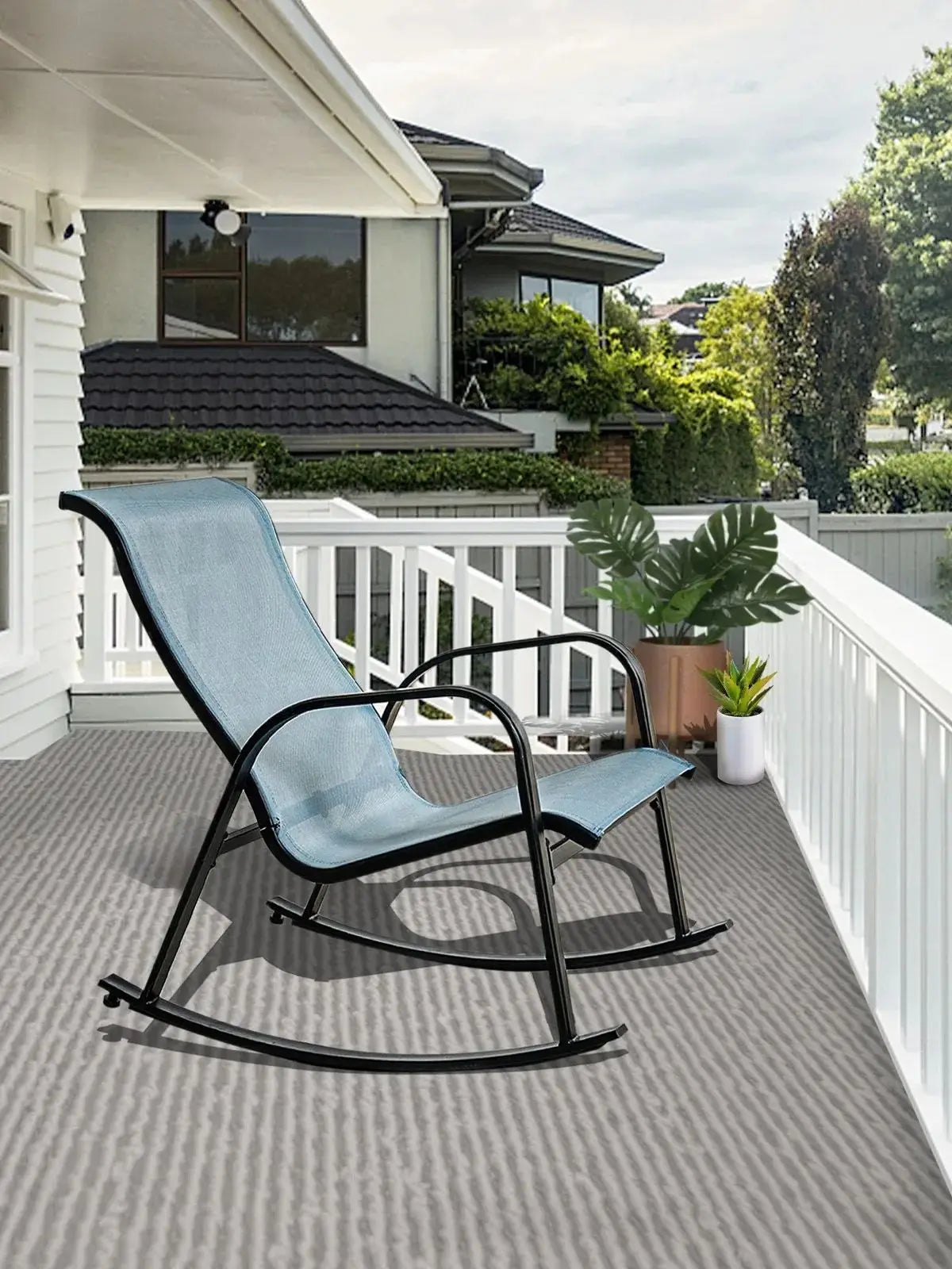 Grand Patio Mesh Sling Rocking Chair For Outdoor Porch Patio