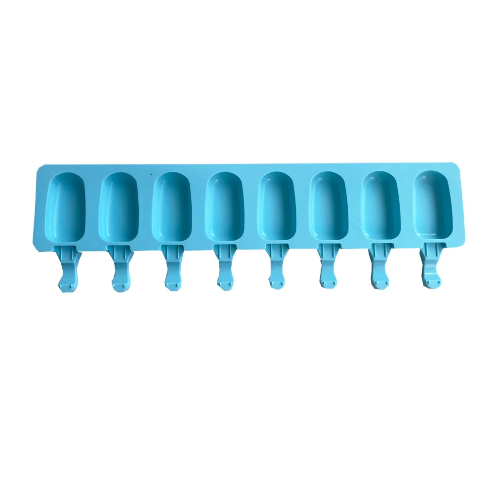Eight Hole Silicone Ice Cream Mold For Freezer Popsicles