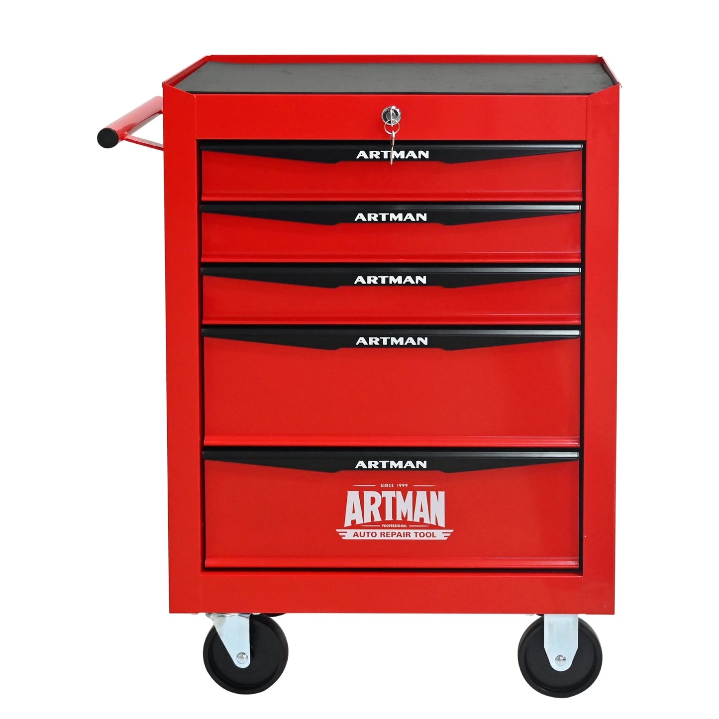 ARTMAN Heavy Duty Rolling Metal Tool Chest With Five Drawers