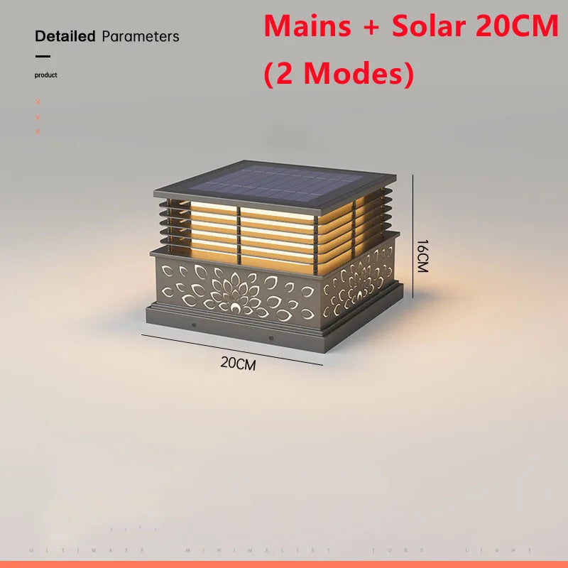 Dfiolk Outdoor LED Solar Lawn Light IP65 Waterproof Pathway Lamp
