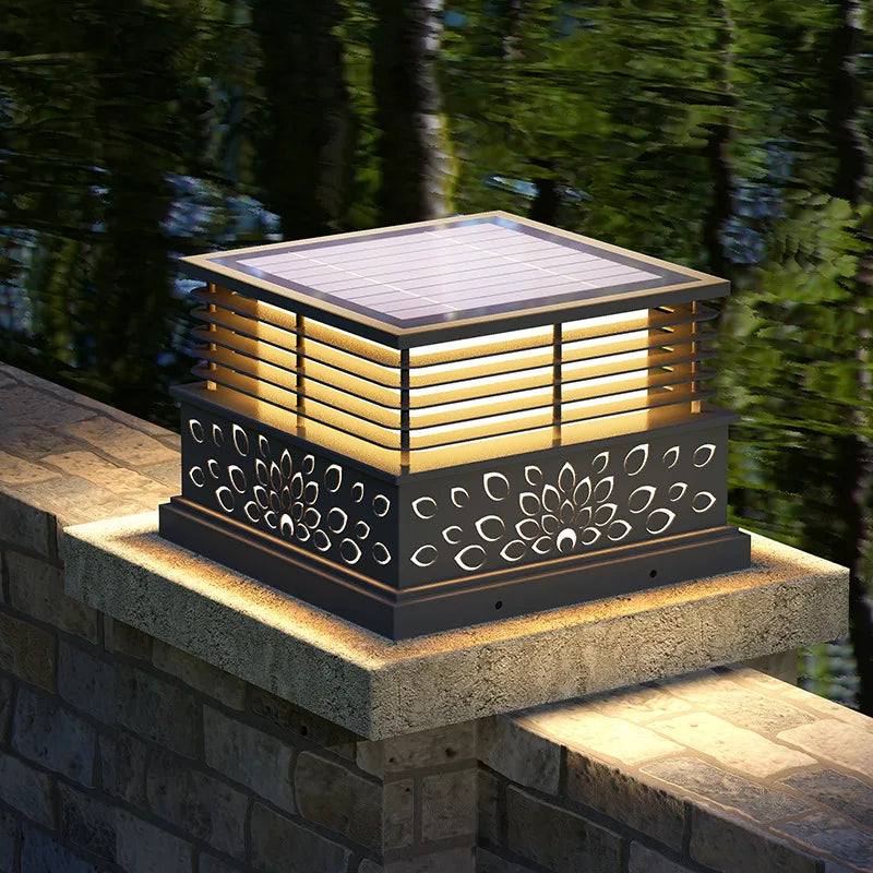 Dfiolk Outdoor LED Solar Lawn Light IP65 Waterproof Pathway Lamp
