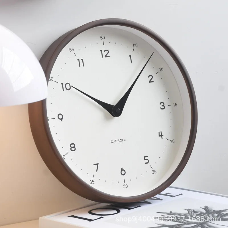 OEMG Minimalist Wall Clock Silent Movement Living Room Decor