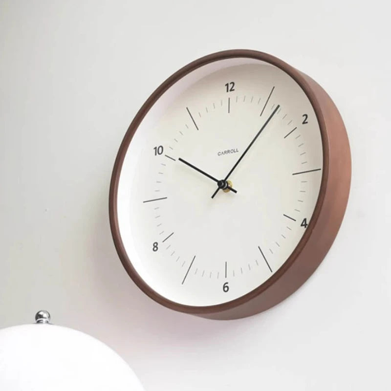 OEMG Minimalist Wall Clock Silent Movement Living Room Decor
