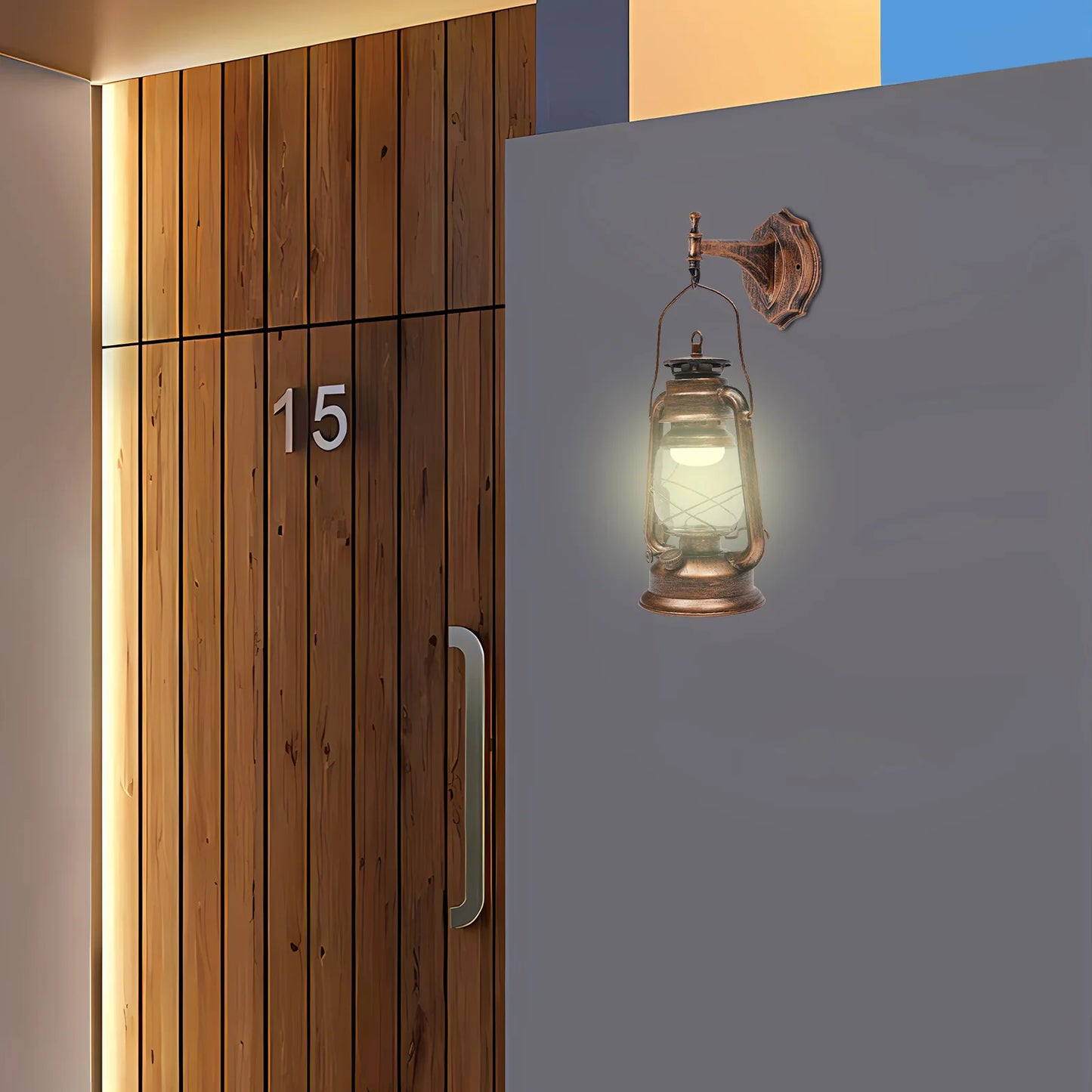 Bymaocar Outdoor Wall Lantern Antique Style Lamp Yards Facades