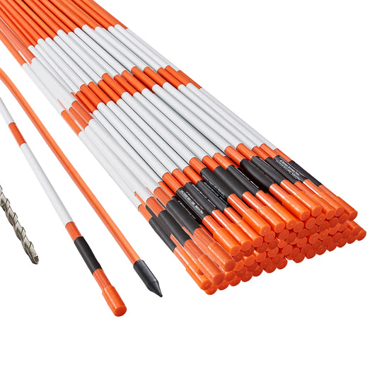 Driveway Markers Fiberglass Poles Snow Stakes For Parking Lots Walkways