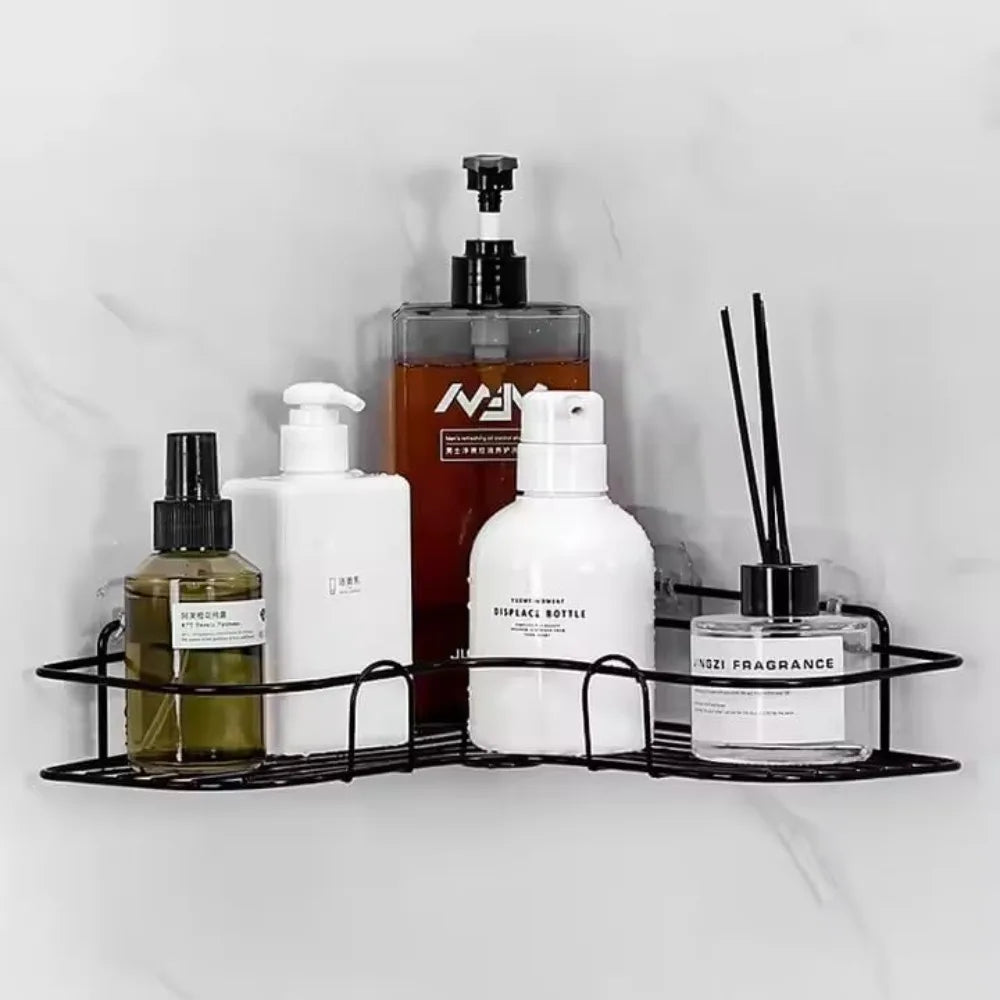 Corner Shower Caddy Wall Mount Bathroom Storage Shelf For Toiletries