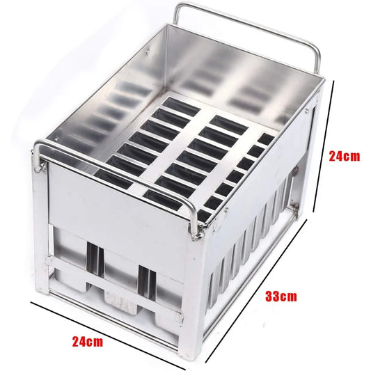 Bymaocar Stainless Steel Ice Popsicle Molds Kit With Cleaning Brush