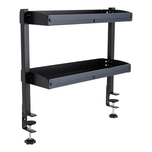 Clamp On Desk Shelf 2 Tier Corner Organizer For Desk Or Table
