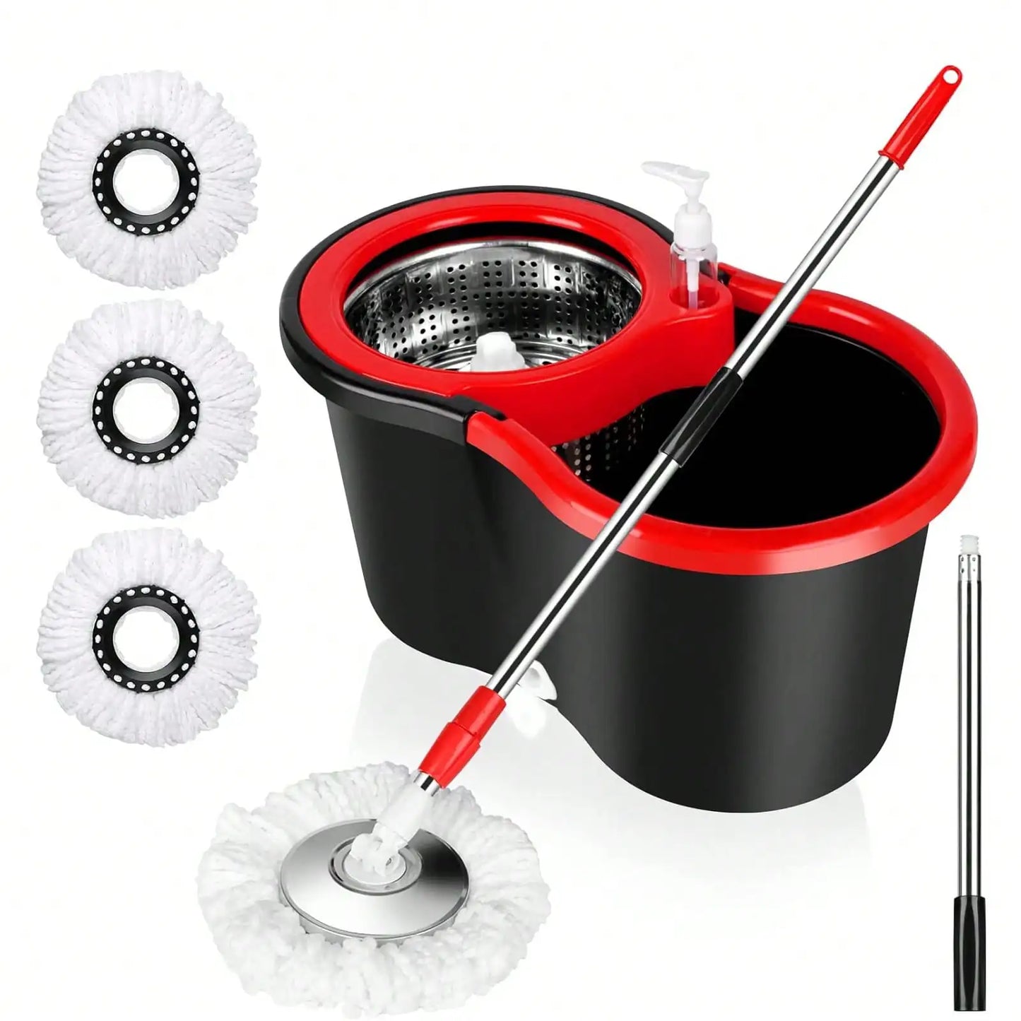 AEHOME 360 Spin Mop And Bucket Set SelfWringing Floor Cleaner