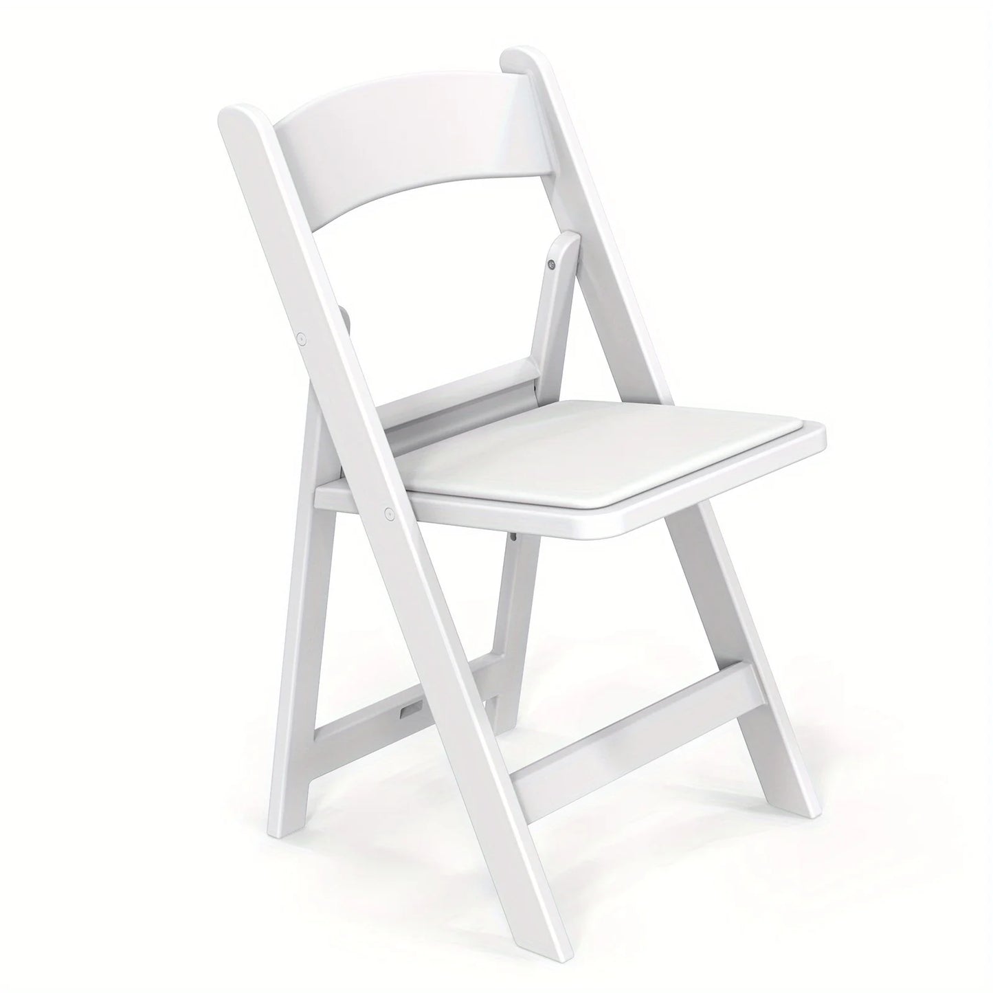 BONNLO Resin Folding Chairs With Cushioned Seats Durable