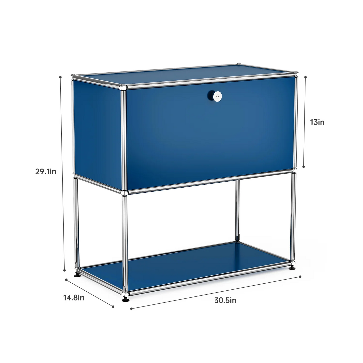 Furgle Modern Modular Metal Storage Cabinet Freestanding Sideboard