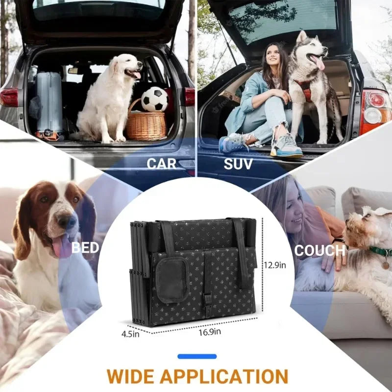YTYIN Foldable Pet Stairs for Cars With Anti Slip Steps