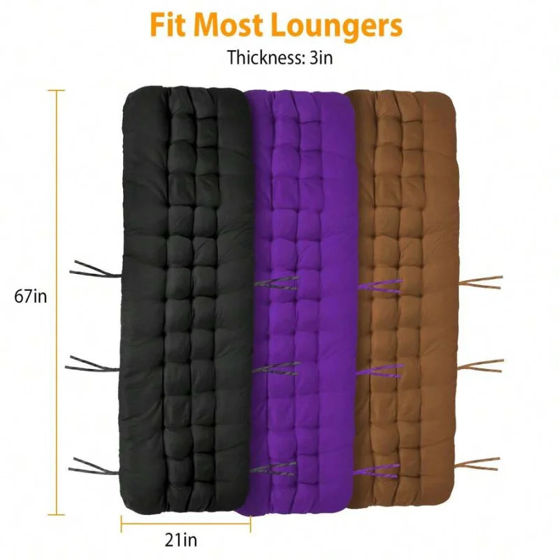 Chaise Lounger Cushion For Recliner Rocking Chair Deck Chair Breathable Cotton