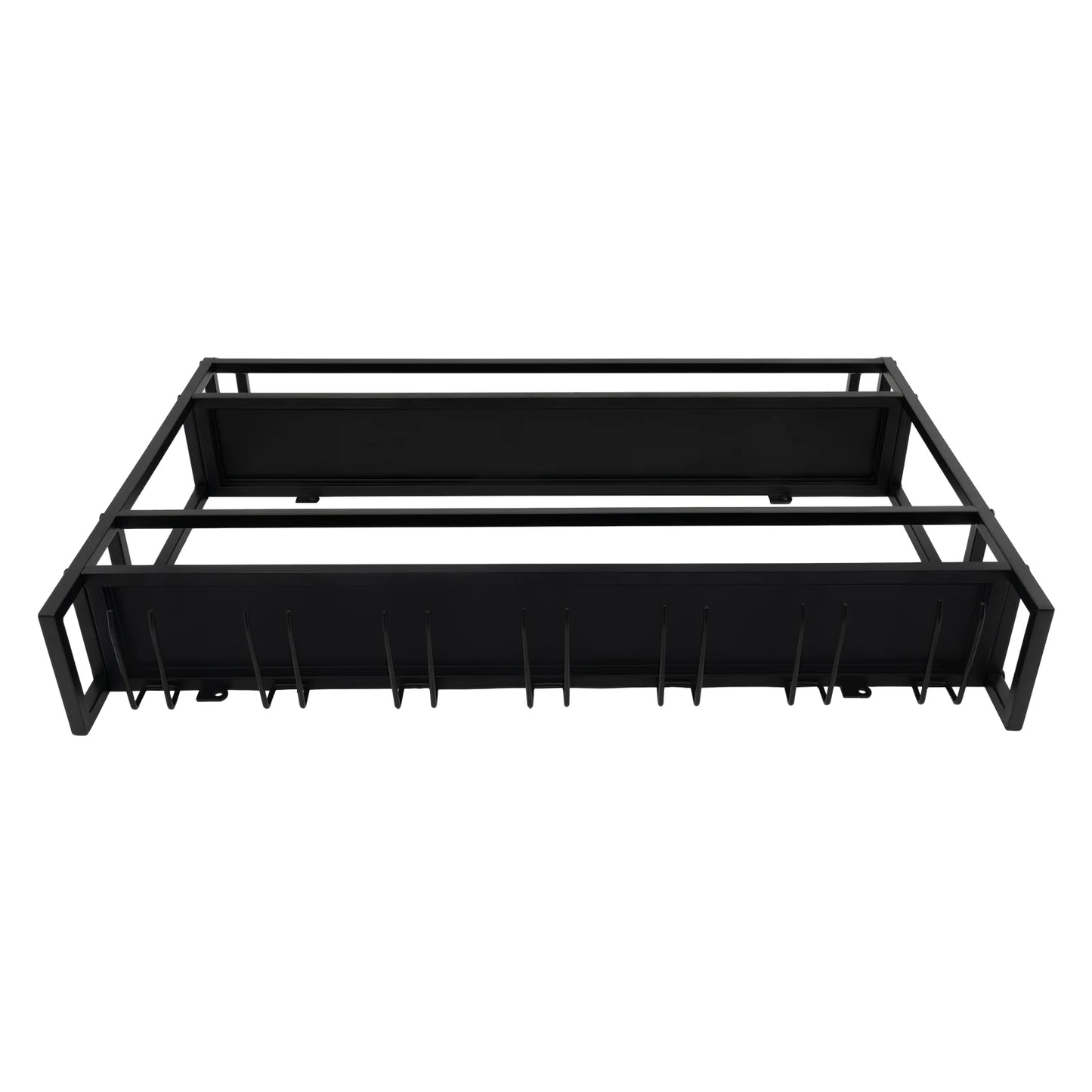 Wall Mounted Wine Rack, Wall Mounted Wine Bottle Holder Shelf Black, Steel Wine Storage Rack for Kitchen, Bar, Home, Organizer