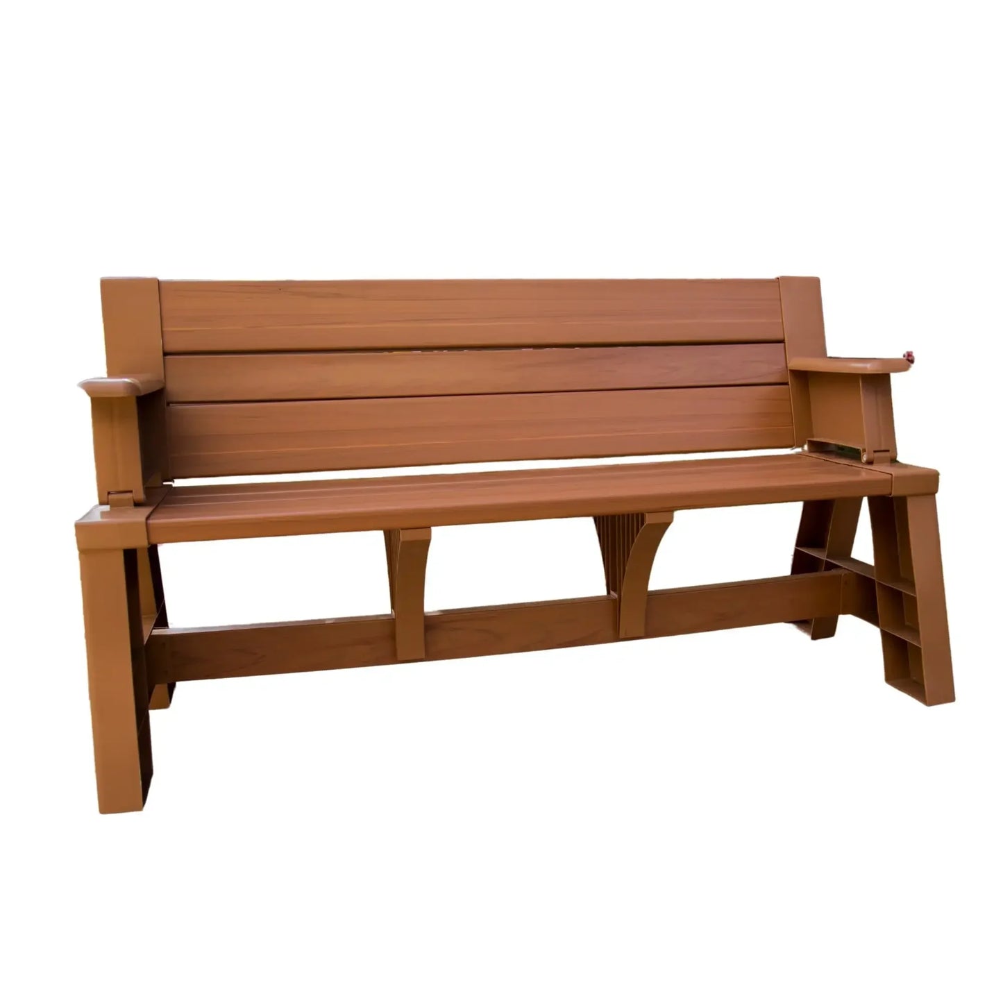 Convert-a-Bench 2-in-1 Outdoor Bench & Picnic Table - Foldable, Weather-Resistant Seating - Perfect for Patio, Lawn, Garden