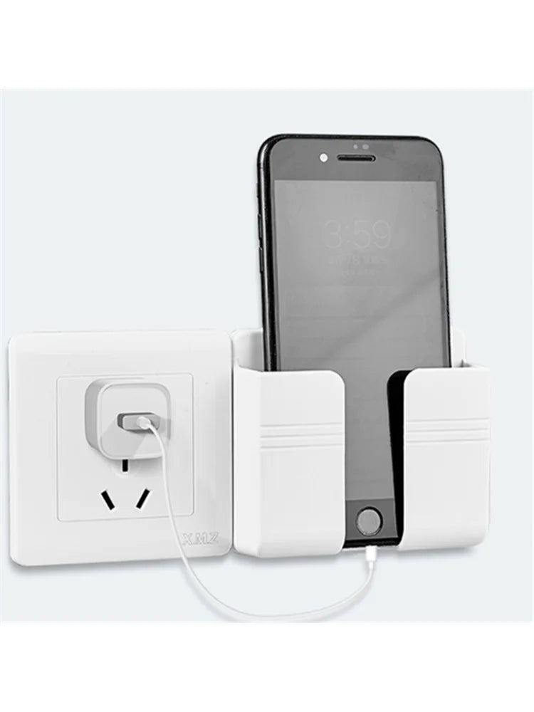 Wall Mounted Multifunction Storage Box Organizer for Remotes and Phones