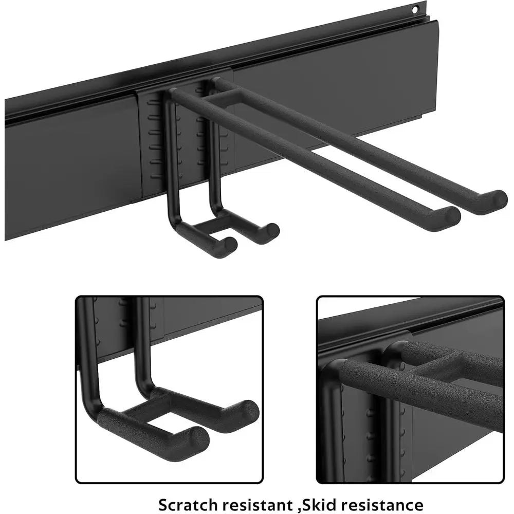Wall Mounted Ski Rack And Storage Organizer Holds 300 Lbs