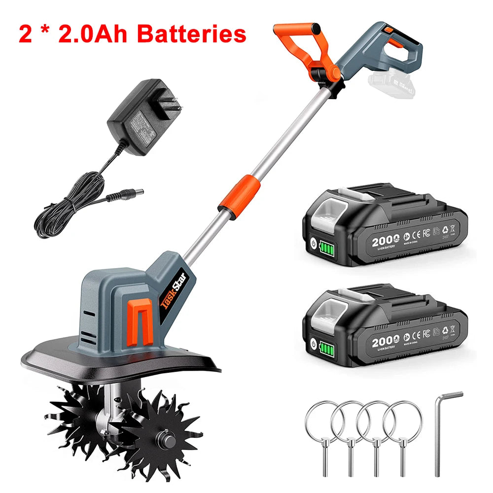 TaskStar Cordless Electric Cultivator For Makita 18V Battery