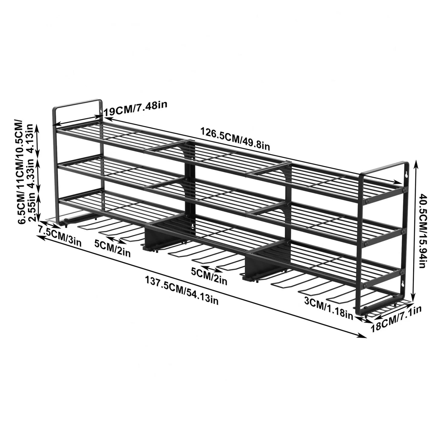 Power Tool Organizer Rack For Garage Wall Mount Holds 12 Cordless Drills