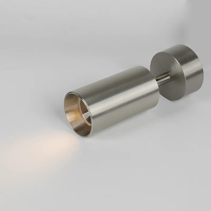 Stainless Steel LED Light Spot Foldable Surface Mounted Spotlights with Silver Plating and Adjustable Angle
