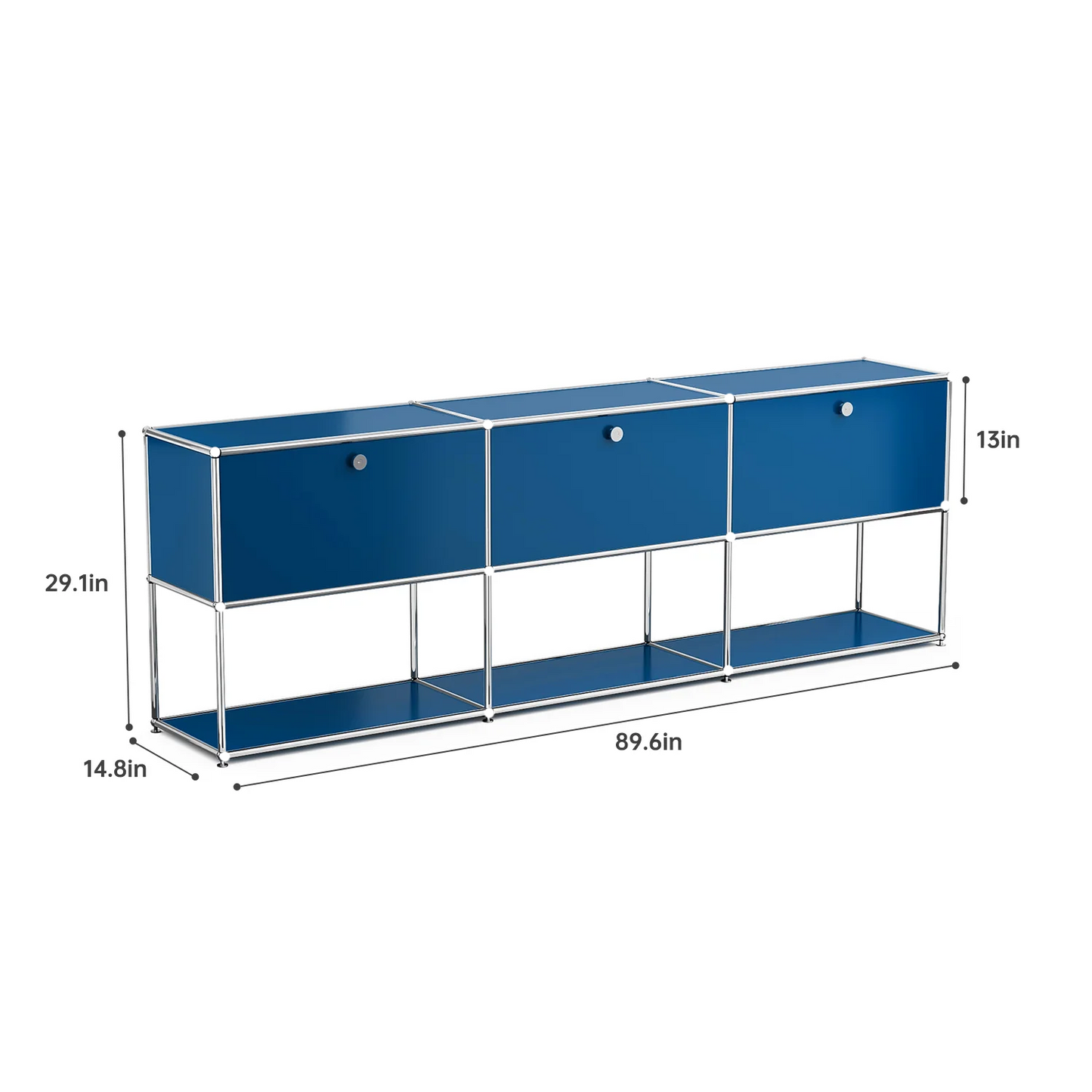Furgle Modern Modular Metal Storage Cabinet Freestanding Sideboard
