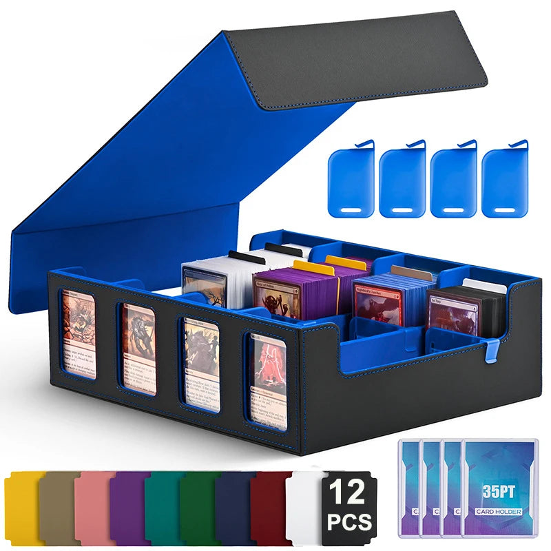 Dreamburgh Leather Trading Card Storage Box With Magnetic Closure