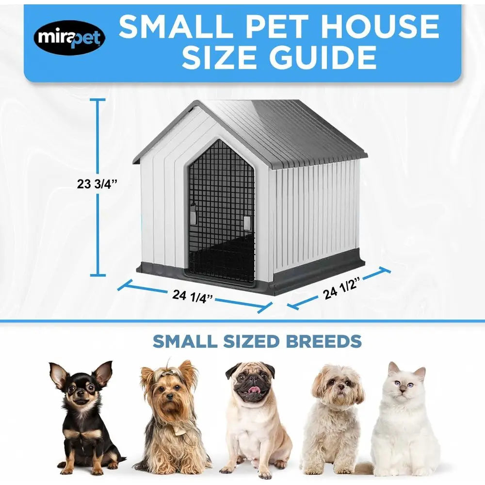 Waterproof Plastic Dog House for Indoor and Outdoor Dogs