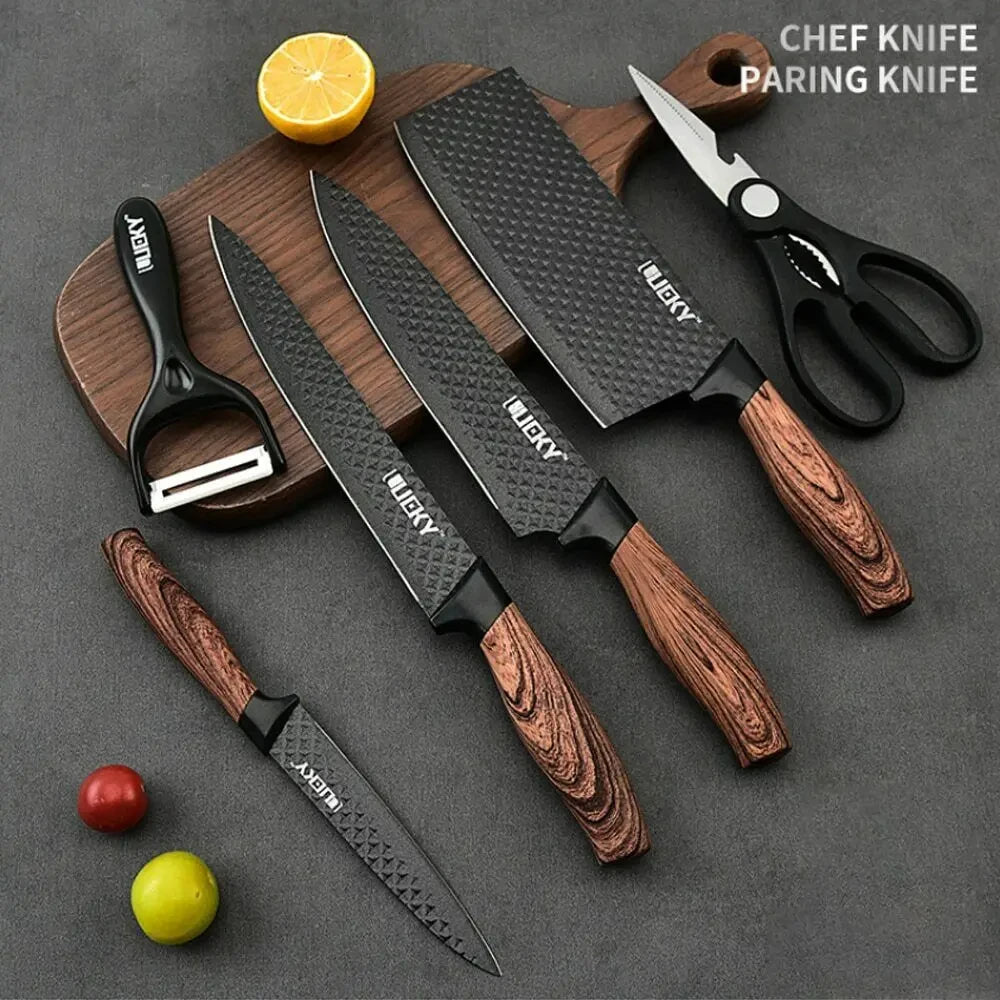 MDHAND Stainless Steel Knife Set 6-Piece Kitchen Tools