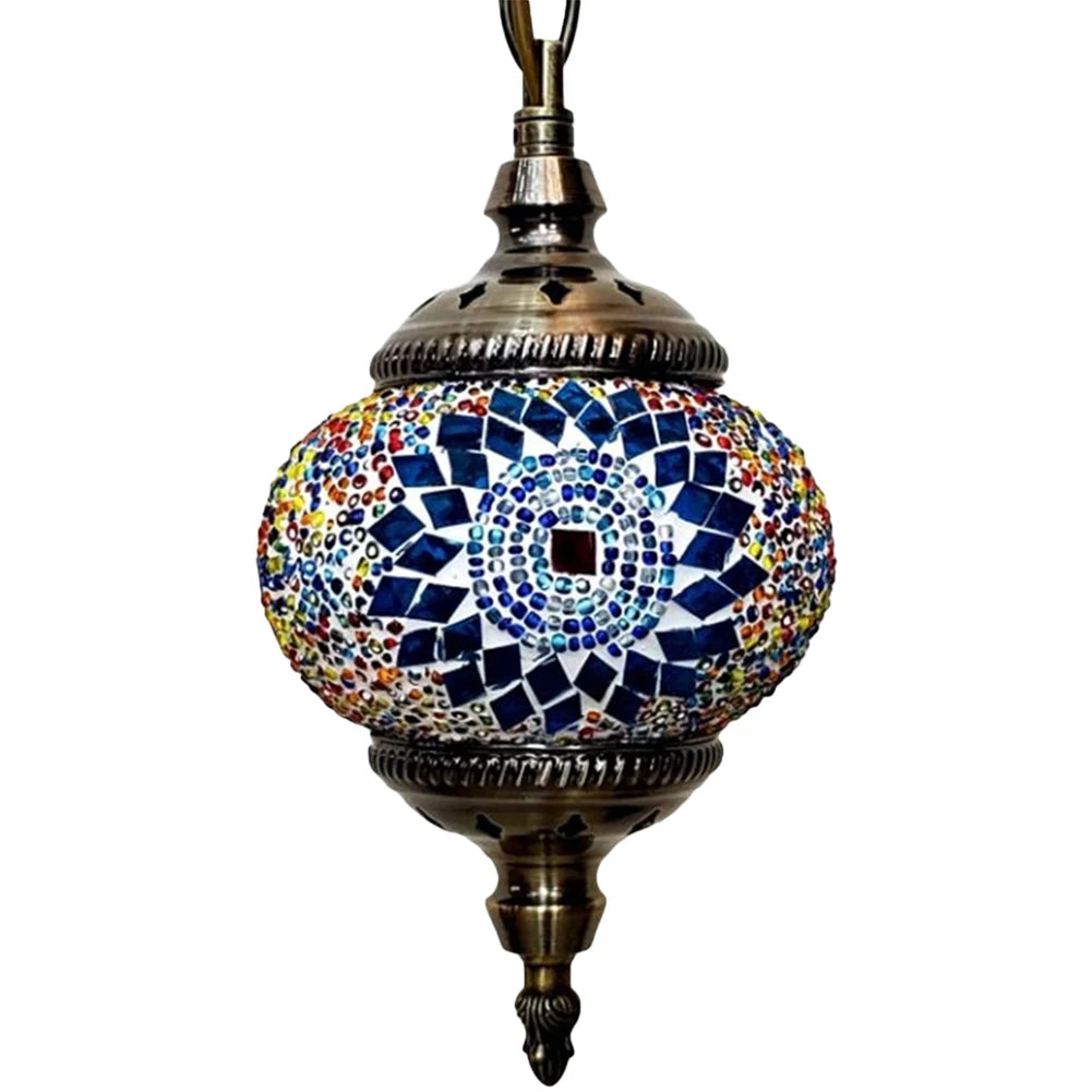 APWIKOGER Mosaic Pendant Light Turkish Moroccan E27 Hanging Lamp