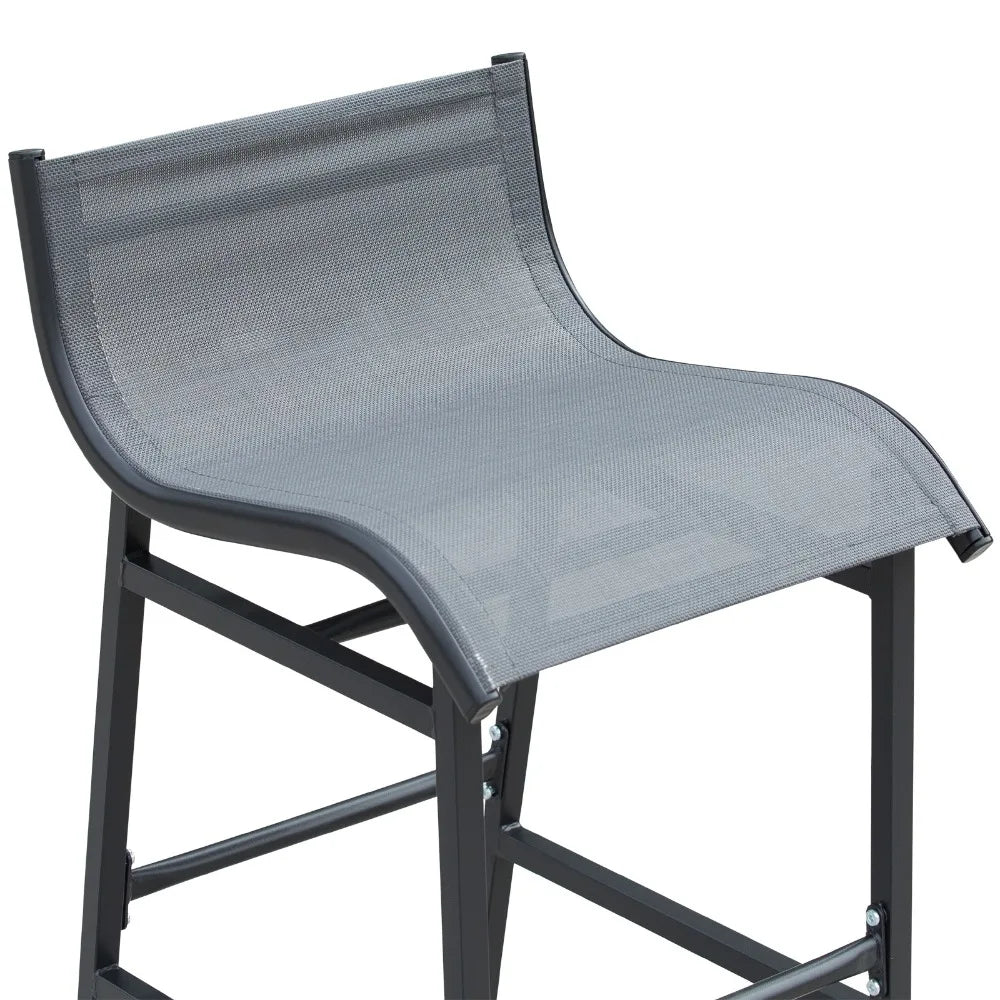 3pc Outdoor Patio Bar Table Chairs Bistro Set Garden Pool Backyard Furniture