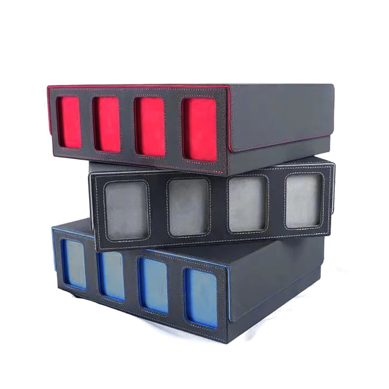 Dreamburgh Leather Trading Card Storage Box With Magnetic Closure