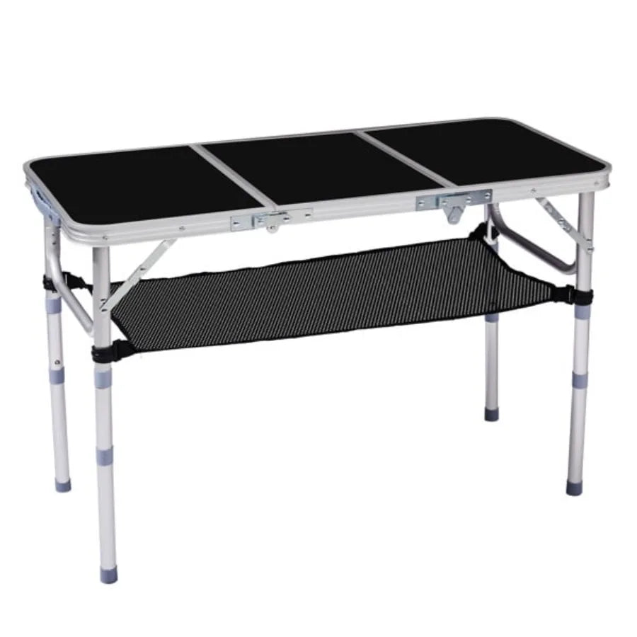 Portable Folding Camping Table With Adjustable Height And Lightweight