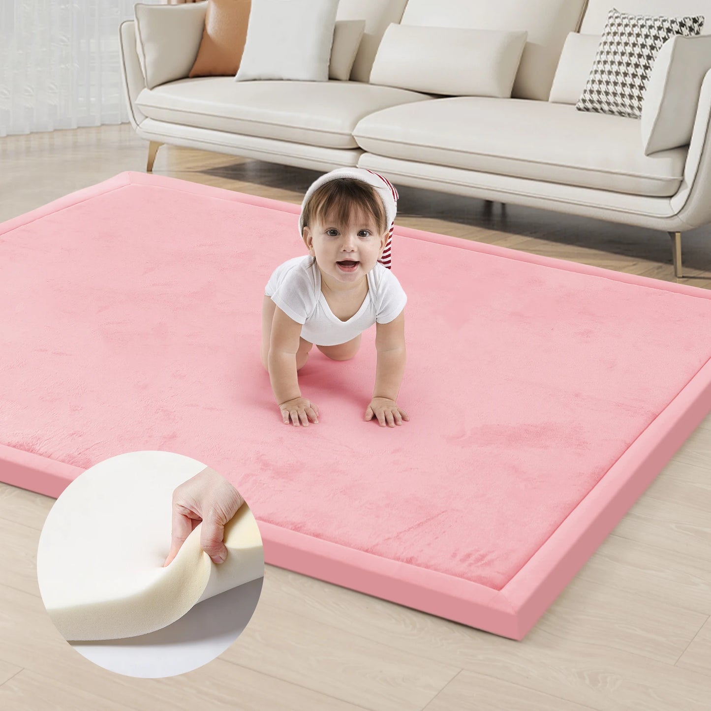 PaPaMat Baby Play Mat Tatami Style Non Slip Living Room Rug