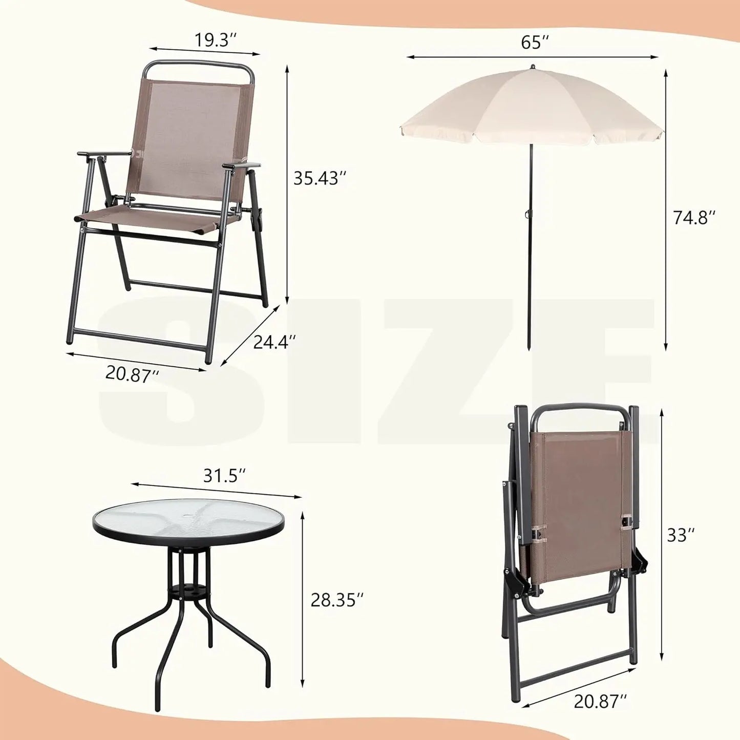 All Weather Metal Patio Dining Set Table Chairs Outdoor Furniture