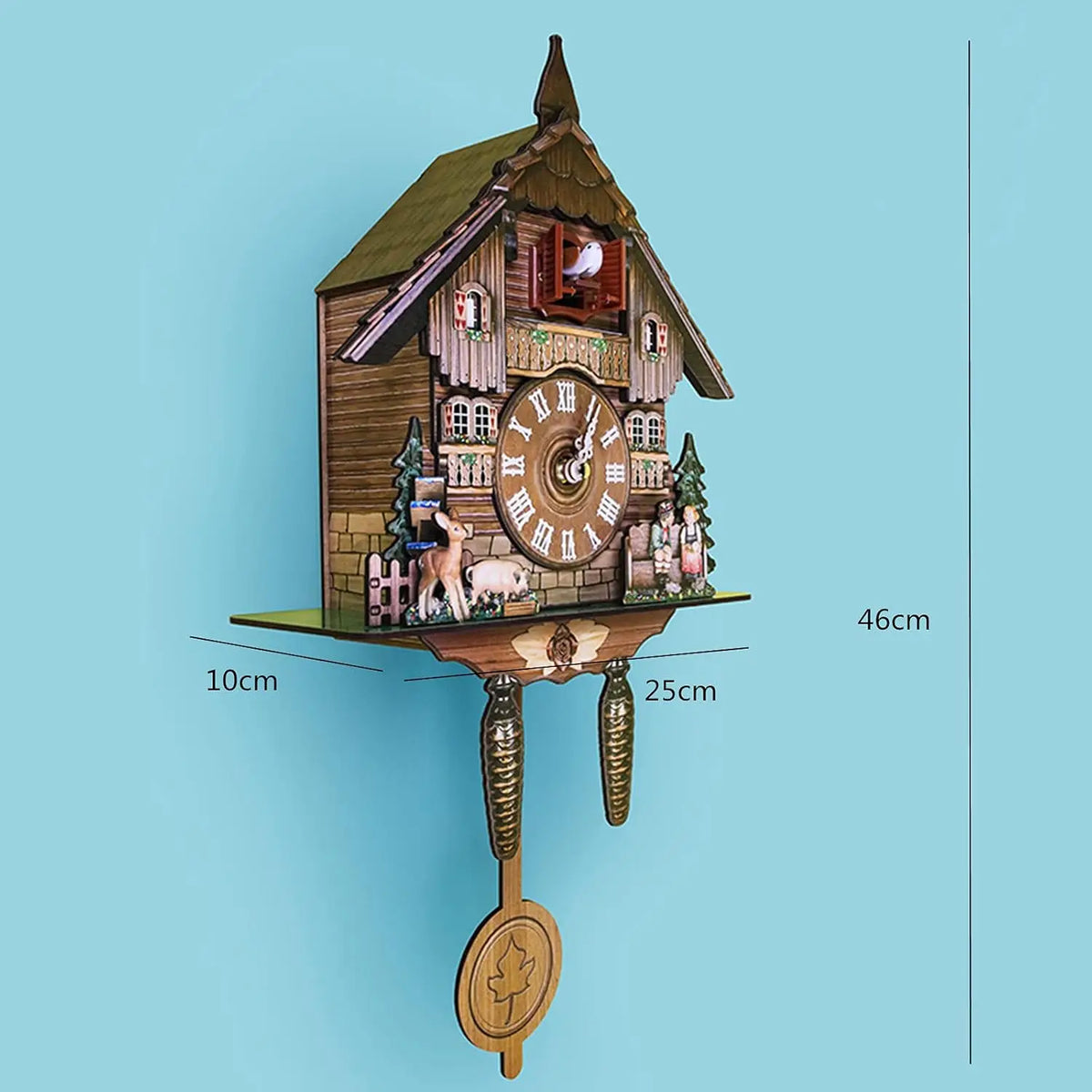Cuckoo Wall Clock Traditional Nordic Home Decor Alarm Clock
