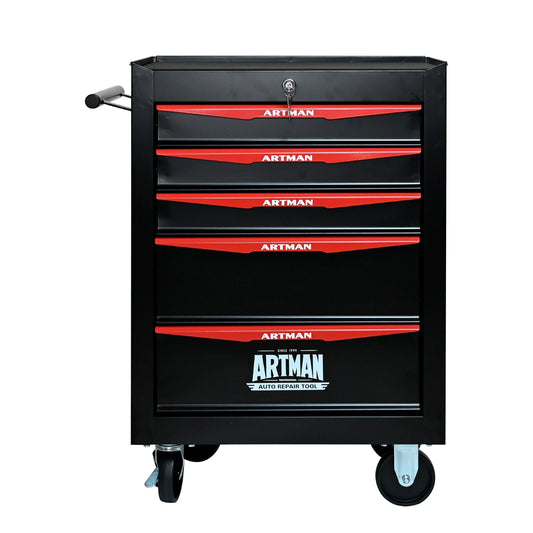 ARTMAN Heavy Duty Rolling Metal Tool Chest With Five Drawers
