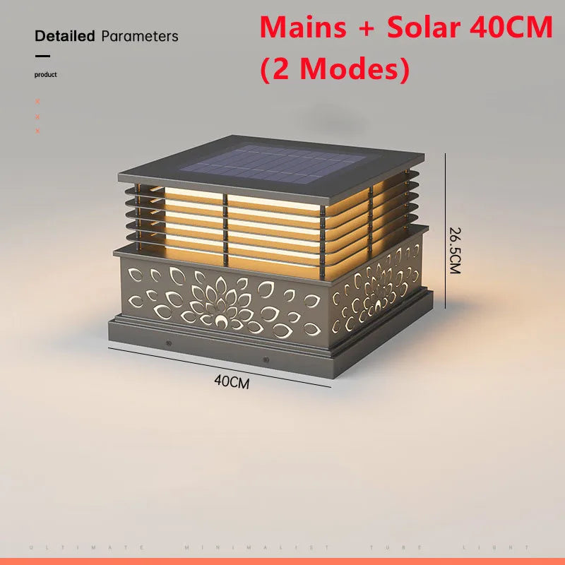 Dfiolk Outdoor LED Solar Lawn Light IP65 Waterproof Pathway Lamp