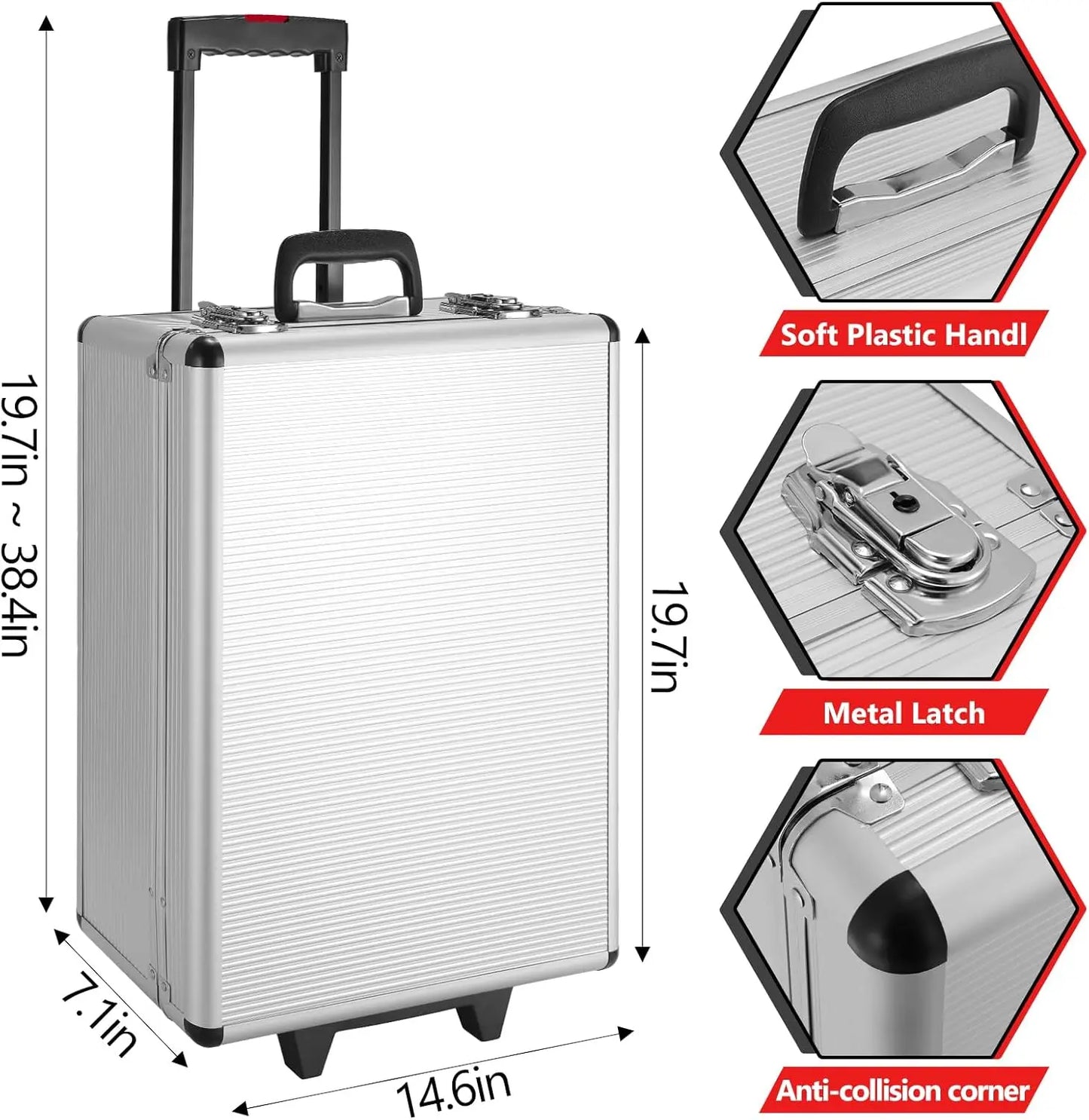 TLGREEN 799-Piece Mechanic Tool Set With Trolley Case