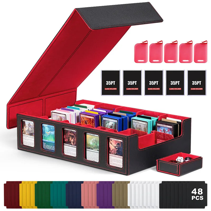 Dreamburgh Leather Trading Card Storage Box With Magnetic Closure