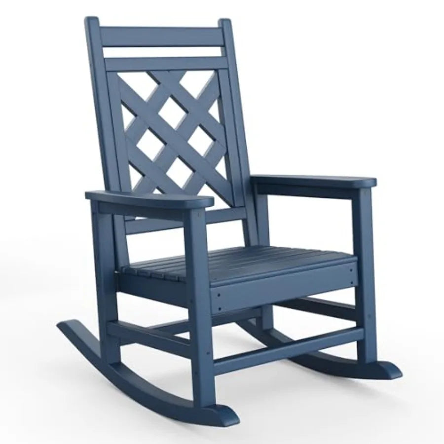 Outdoor Rocking Chair HDPE Weather Resistant Patio Rocker